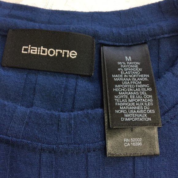 EUC - Claiborne, Men, Crewneck Sweater, Long Sleeve, Blue, size M - Picture 12 of 14
